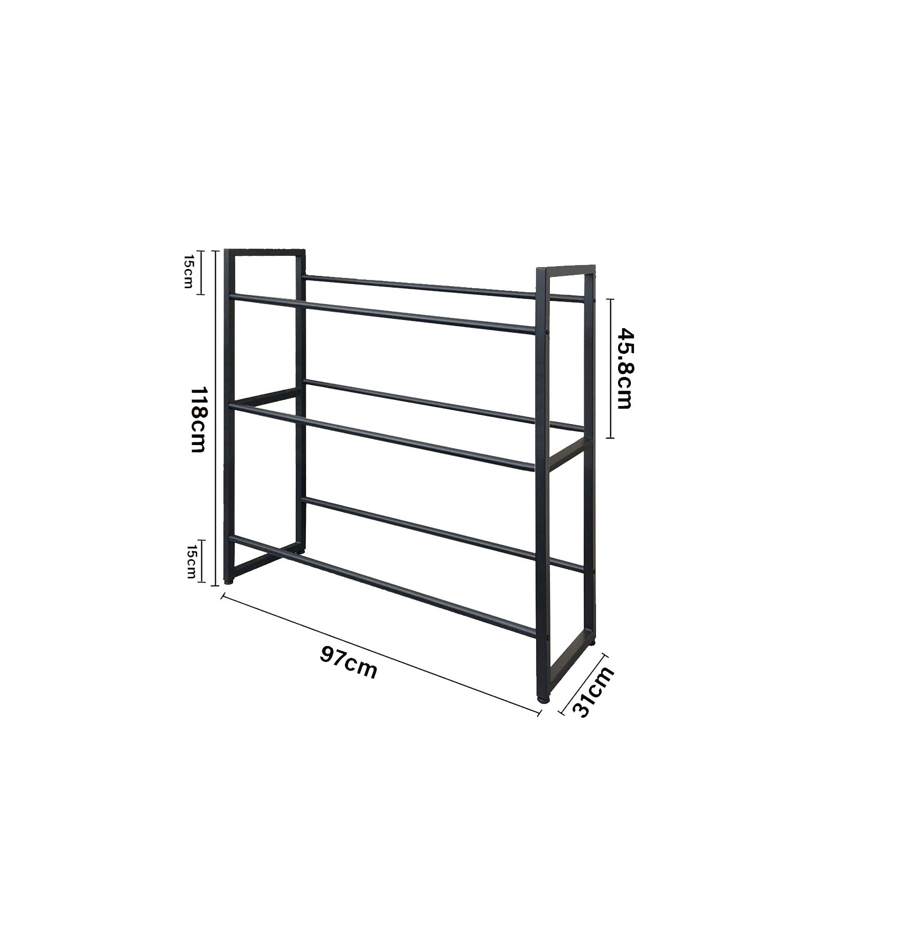 3 Tier Beverage Crate Rack Metal Drink Crate Shelf for Fruit Box/Beer Box