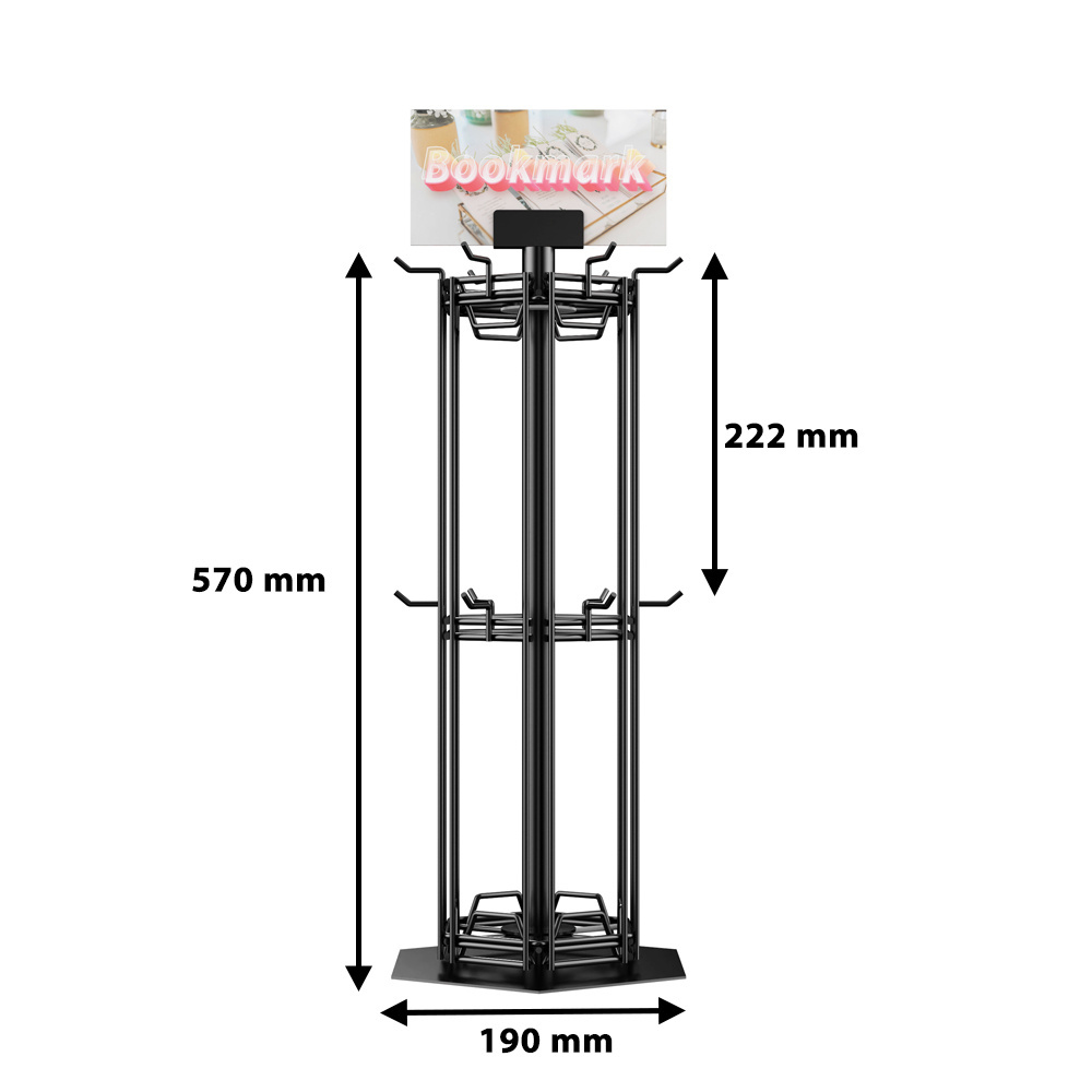 Customized Countertop Bookmark Display Stand, Metal Silk Stockings Display Rack