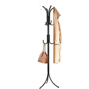 Coat Stands For Home Indoor Office Metal Standing Coat And Hat Hanger Organizer Rack 72"x 15.3"x 15.3"  in Black Coat Hanger