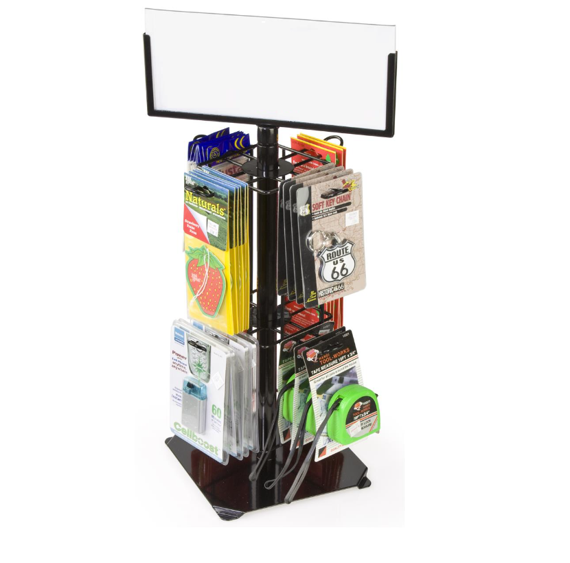 Keychain Display Rack Rotary Hook Counter Stand Shop Display Rack for Pocket Gift /Air Fresheners