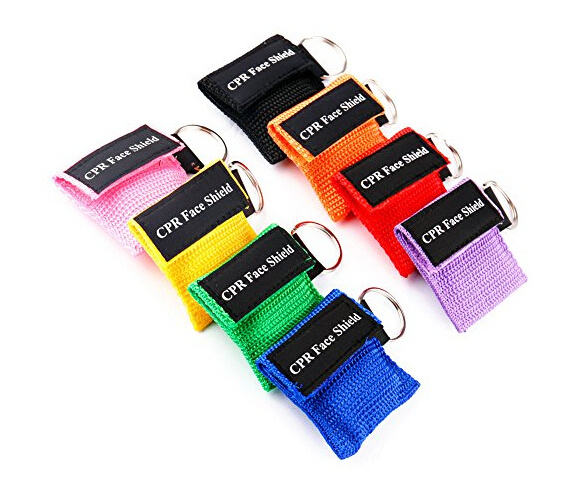 First Aid Disposable Saferlife Disposable Custom CPR Training Rescue Breathing Face Mask Keyrings Shields One Way Valve Custom