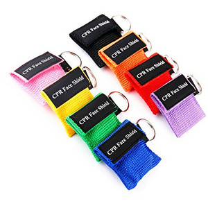 First Aid Disposable Saferlife Disposable Custom CPR Training Rescue Breathing Face Mask Keyrings Shields One Way Valve Custom