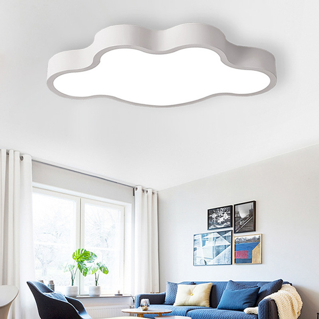 Modern Simple Creative Cartoon Kids Chandelier Kindergarten Multi-Color Cloud Led Ceiling Pendant Lights