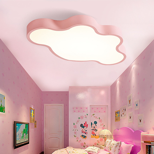 Modern Simple Creative Cartoon Kids Chandelier Kindergarten Multi-Color Cloud Led Ceiling Pendant Lights