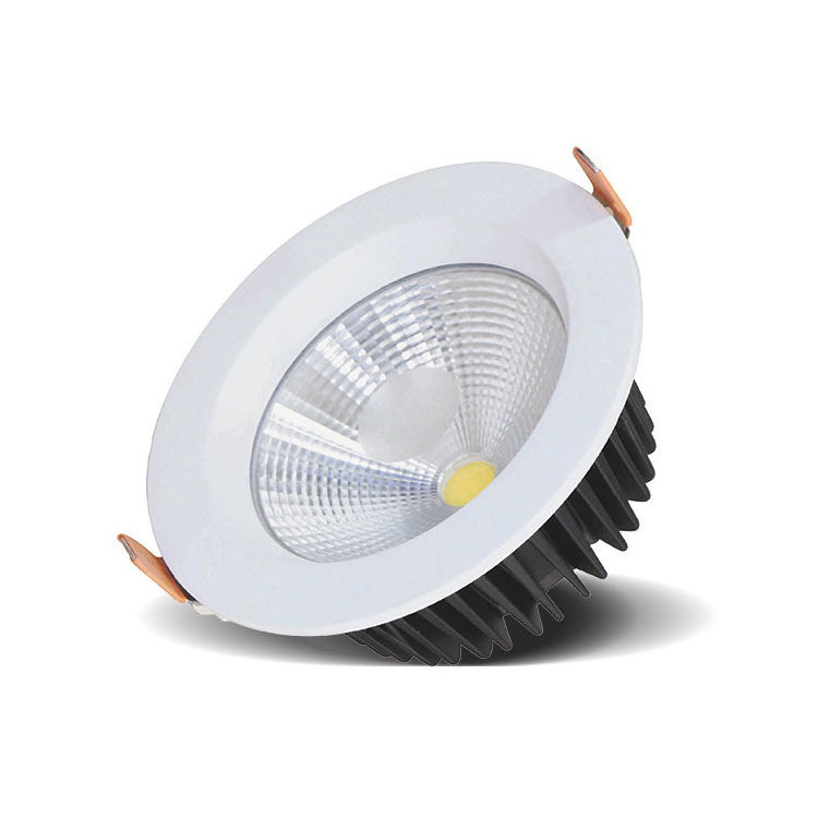 Recessed 9W Spotlight Fixture Ip44 Ceiling Led Cob Downlight Adjust Angle Down Lights Design For Hotel