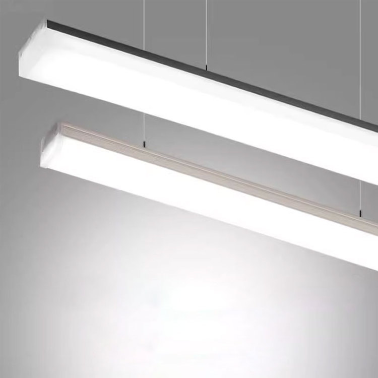 Customized 8ft 4ft led shop light fixture linkable seamless connection linear light led Tube light for office