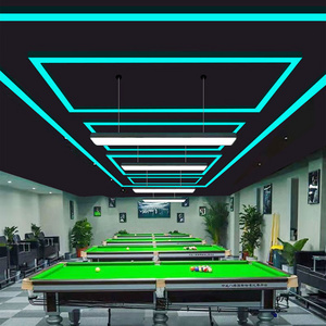 Rectangle led billiard light Rgb snooker light acrylic billiard table light  dimming with remote control pool table lamp