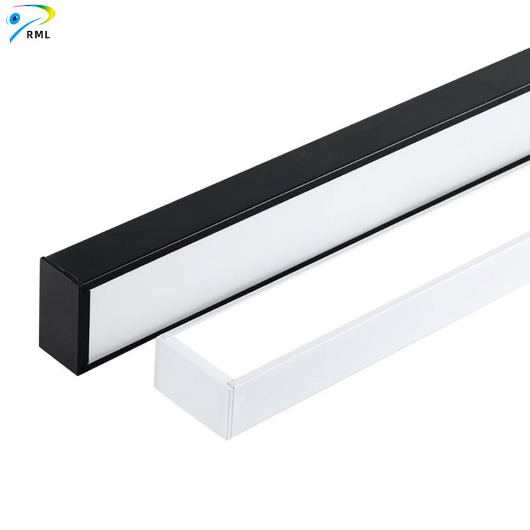 office linear lamp 4ft LED pendant light suspended linear light fixture for kitchen island 60 inch linear light