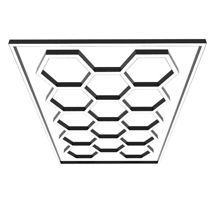 High Lightness Garage Light  hexagon led lights ceiling wall detailing lighting car workshop Honeycomb Lamps garage lamp