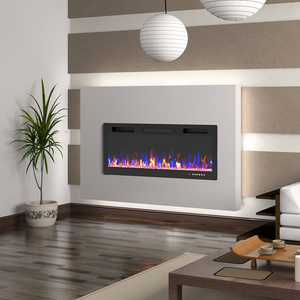 36"42"50"60"70" Wire Heating 750w 1500w Indoor Bedroom Space Warming Electric Stove Wall Mounted Insert Fireplace Fire Place