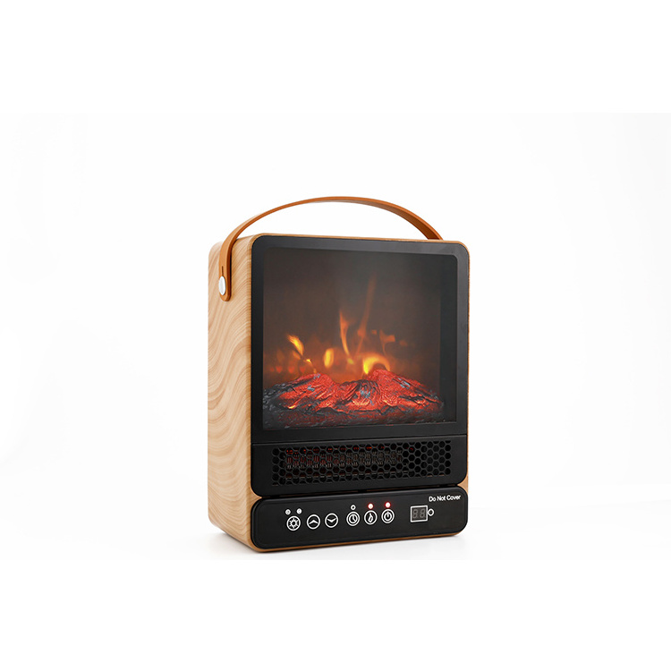 750w 1500w Indoor Thermostat Control System Room Portable MINI Electric Digital Fireplace Heater For Household