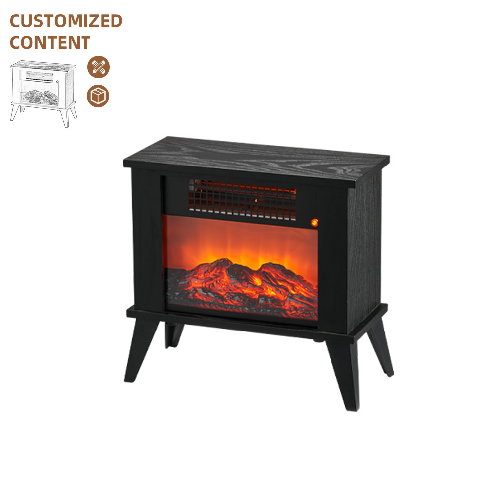 Portable Household Heater Desktop Flame Heater Stove 1000W Electric Fireplace Heater For Living Room Bedroom