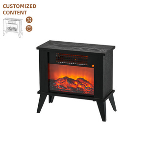 Portable Household Heater Desktop Flame Heater Stove 1000W Electric Fireplace Heater For Living Room Bedroom