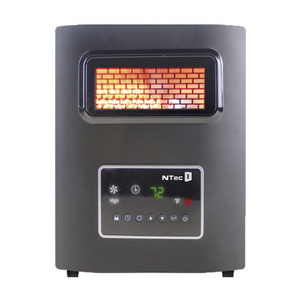 Over Heat And Tip Over Safety Protection 4 Element Plastic Infrared Room Cabinet Space Heater With USB Ports