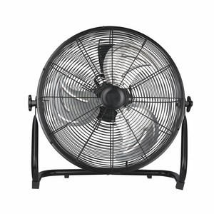 Pivoting Head Metal high-speed Cooling air Home Appliances Retro Floor Fan 3 Speed AC power Three Blade for office workshop