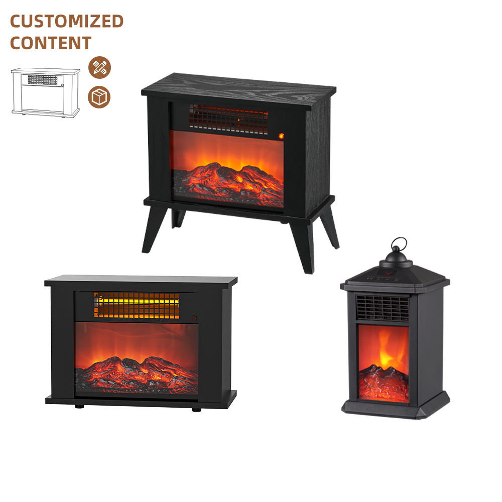 Portable freestanding Household Heater Desktop Flame Heater Stove 1000W Electric Fireplace space Heater For Living Room Bedroom