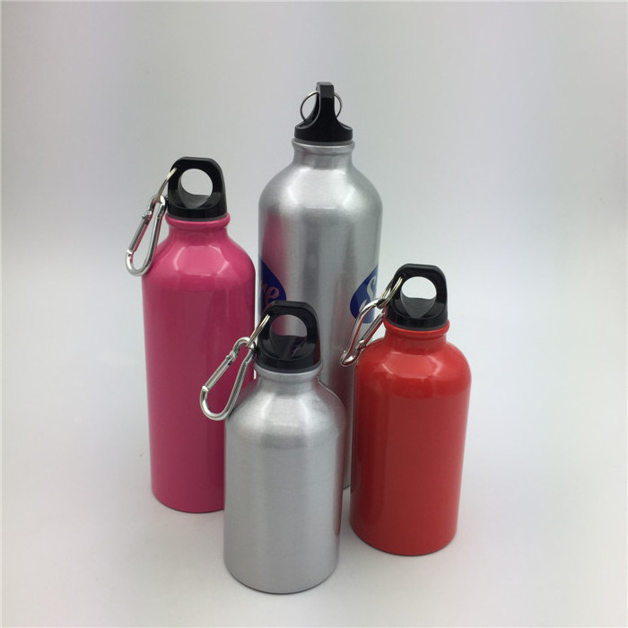 500ml 750ml Aluminum water bottle sport water bottle with cap aluminum bottle