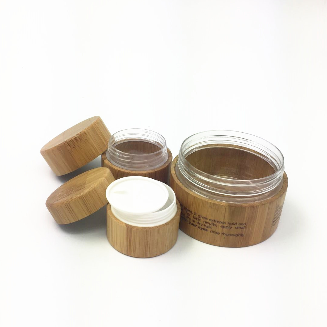 bamboo 100g cosmetic cream jar/wooden cosmetic jar /bamboo cosmetic packaging