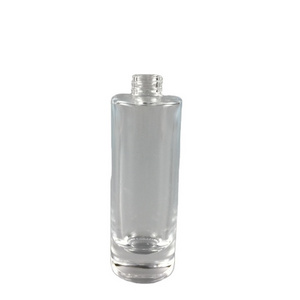 Wholesale stock glass perfume bottle 30ml cylindrical clear glass perfume bottle 18mm neck size