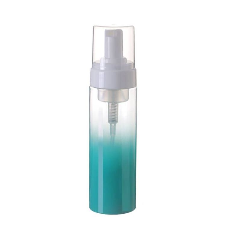 rui pack OEM OEM 200ml Plastic Foamer Bottle Pump white liquid Soap Dispenser wholesale Foam bottle with golden foamer