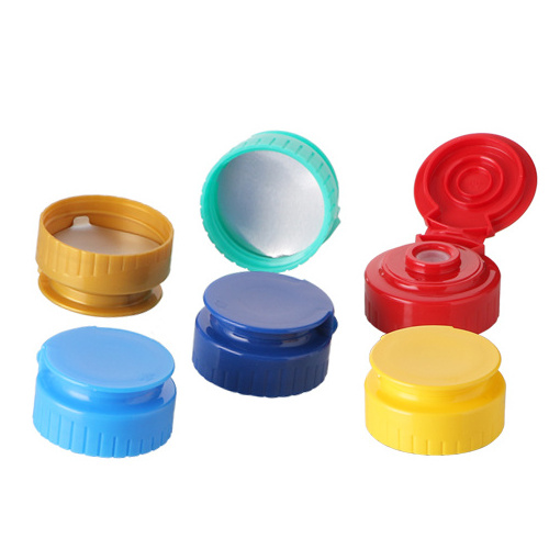 plastic 38-400 53mm flip top Cap With Silicone Valve for Ketchup Dispensing Bottle