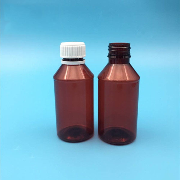 OEM custom 200ml amber cough syrup/liquid vitamin bottle with tamper evident cap manufacturer/wholesale manufacturer/wholesale