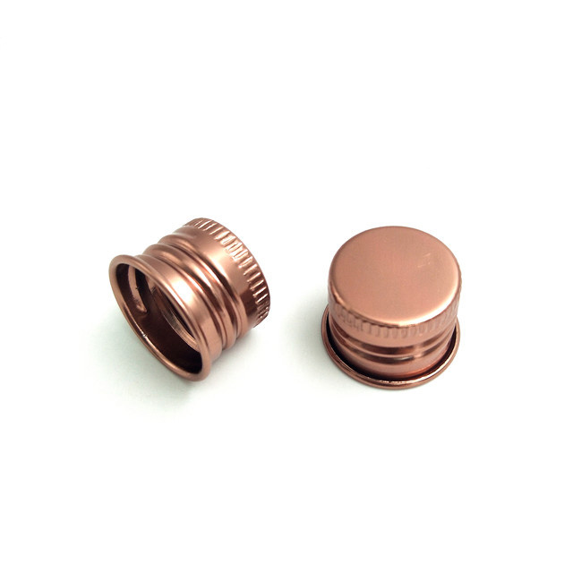 gold and silver aluminum cap Metal screw cap 20mm 24mm