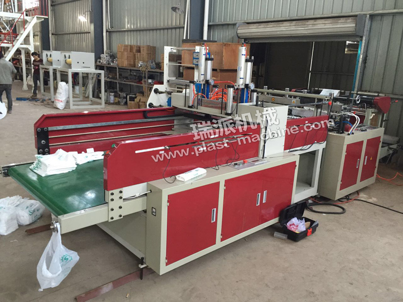 High Quality automatic heat sealing high speed polythene HDPE t-shirt bag making machine