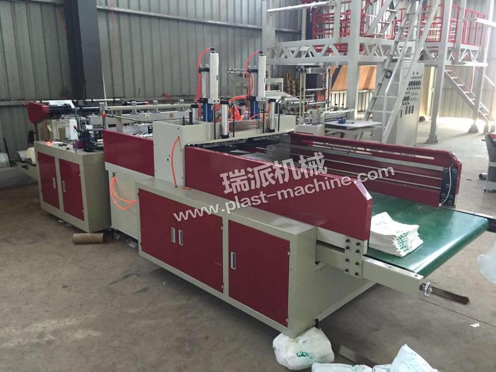 High Quality automatic heat sealing high speed polythene HDPE t-shirt bag making machine