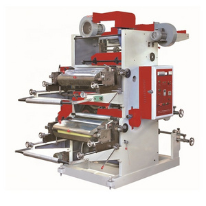 2 color  Flexo printing press machine 2 color flexographic machinery shopping bag printing machine