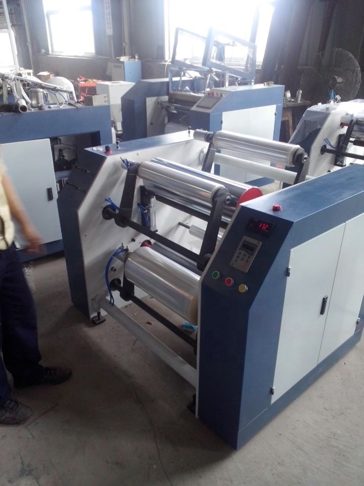 Fully Automatic PE PVC Plastic Cling Film Rewinder Stretch Film Rewinding Machine