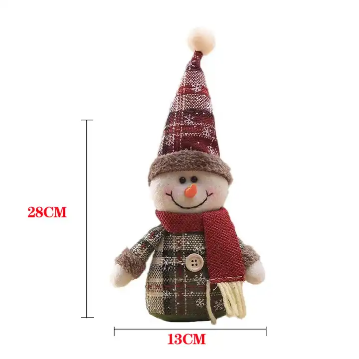 luxury christmas plush santa hat  Ornaments Elf Tomte Navidad Decor Stuffed Plush Gnome Santa Oem  for hanging santa