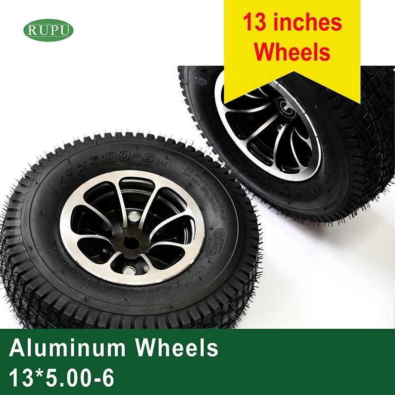 High wear resistance and long service life of 13 inch aluminum wheel tire of trolley