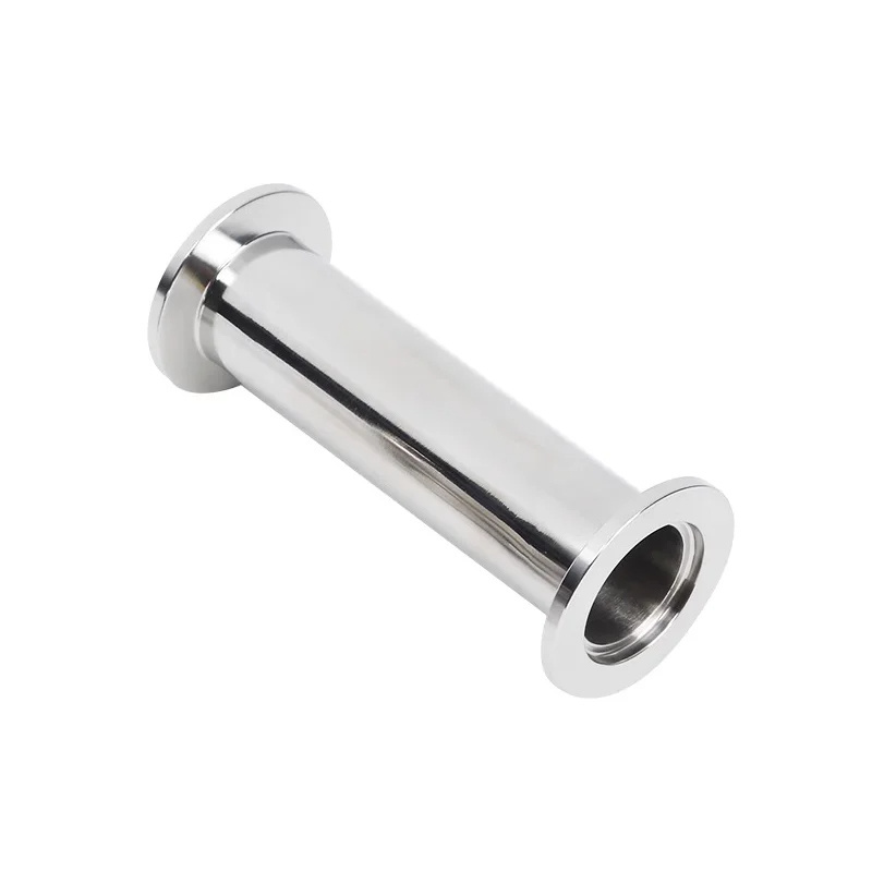 KF16 KF25 KF40 KF50 Vacuum Straight Pipe 304 Stainless Steel Flange Quick Match Fixture Straight Pipe Fittings 40-200mm Length