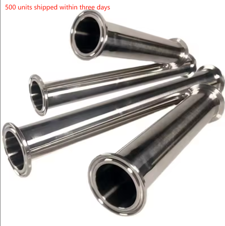 KF16 KF25 KF40 KF50 Vacuum straight pipe 304 stainless steel flange quick match fixture Straight pipe fittings 40-200 mm long