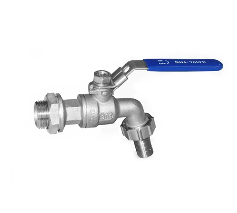 Stainless steel ball valve - 1/2 inch faucet without welded through plate