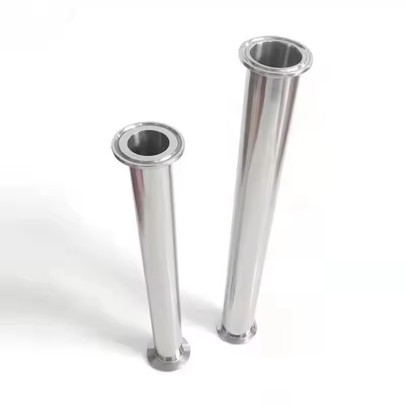 KF16 KF25 KF40 KF50 Vacuum straight pipe 304 stainless steel flange quick match fixture Straight pipe fittings 40-200 mm long