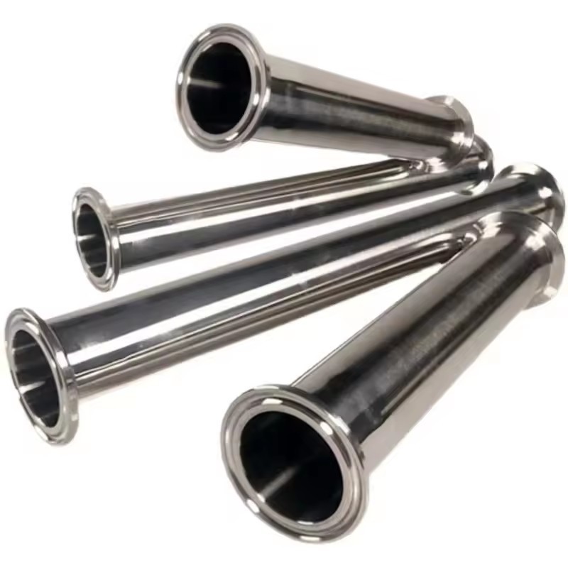 KF16 KF25 KF40 KF50 Vacuum straight pipe 304 stainless steel flange quick match fixture Straight pipe fittings 40-200 mm long