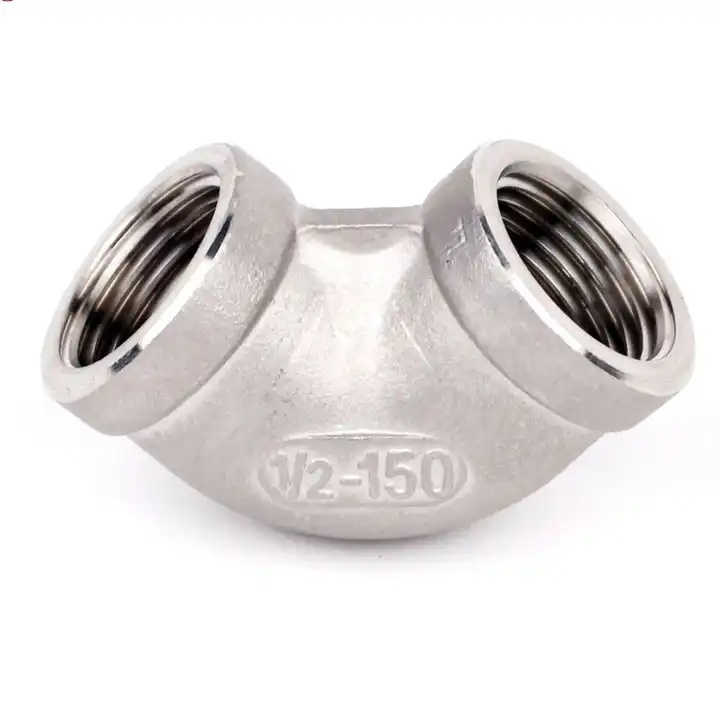 Stainless Steel Male And Female Thread 90 Degree Elbow Stainless Steel Pipe Fittings Butt Welded Elbow 150lbs