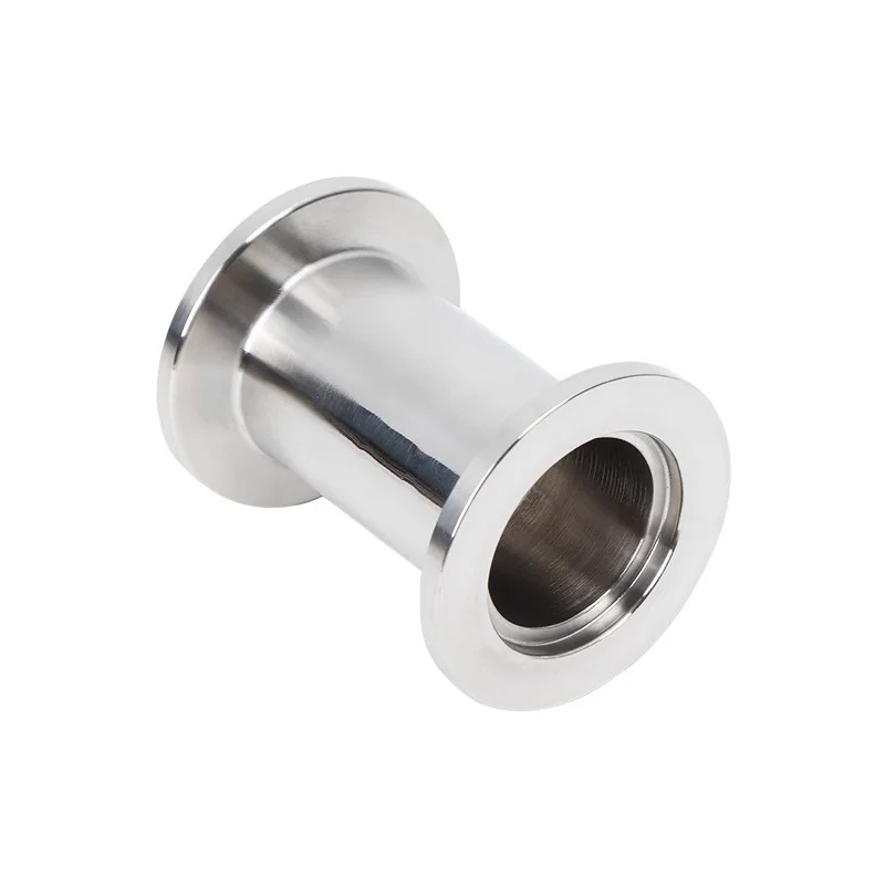 KF16 KF25 KF40 KF50 Vacuum Straight Pipe 304 Stainless Steel Flange Quick Match Fixture Straight Pipe Fittings 40-200mm Length