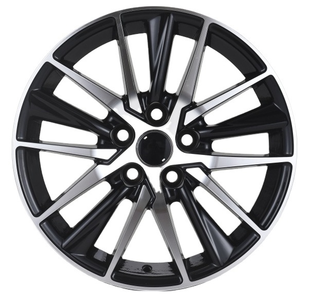 For Toyota Camry alloy rims 17,18 inch 5 *114.3 black machine face passenger car wheels