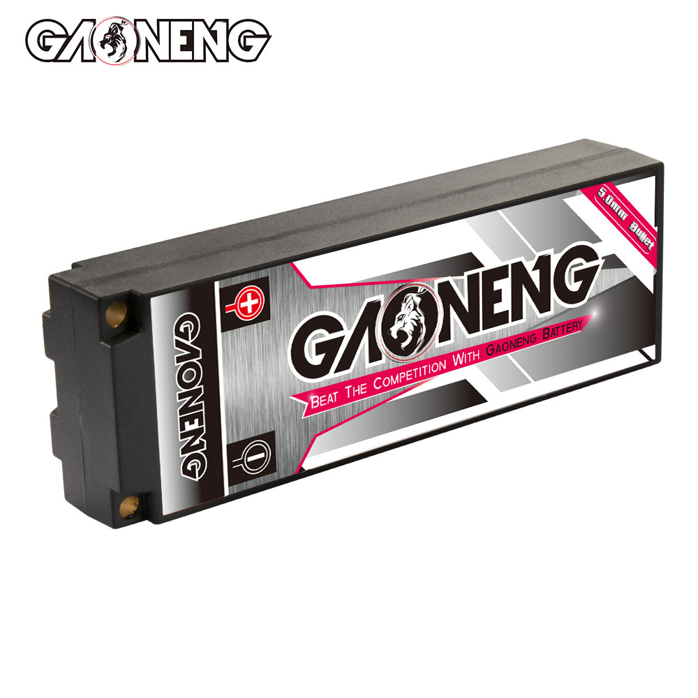 GNB GAONENG 8500MAH 2S HV 7.6V 140C RC LiPo Battery Racing Car Hard Case 5mm 5.0mm bullet 1:10 1/10 scale LiHV High Voltage