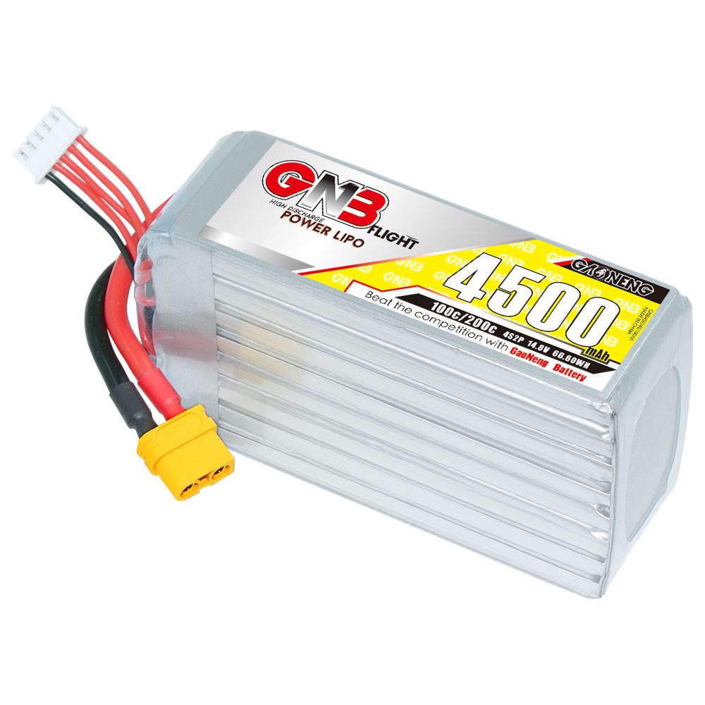 News GAONENG GNB 4500mAh 4S 14.8V 100C 200C XT60 RC LiPo Battery for Car Boat Drone RC Hobbies FPV Helicopter Quadcopter Quads