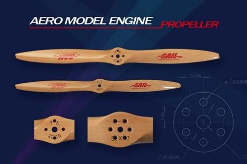 SAIL Beechwood Propeller with DLE Engine Hole 28x10 30x10 30x12 For Gas RC Model Airplane DLE111 DLE120  DLE170 Engine