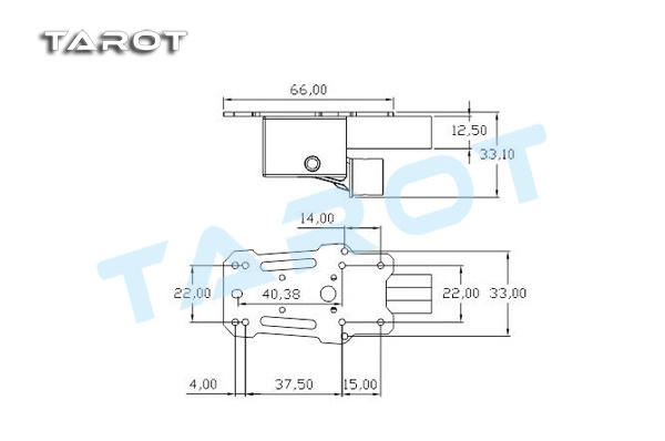 Tarot Small Retractable Landing Gear TL65B44