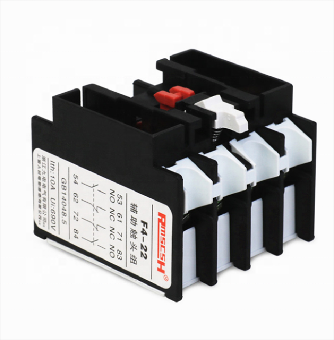 LA1-DN22 F4-22 2NO2NC Contactor block Auxiliary The auxiliary contact for CJX2  AC Contactor 4 Poles