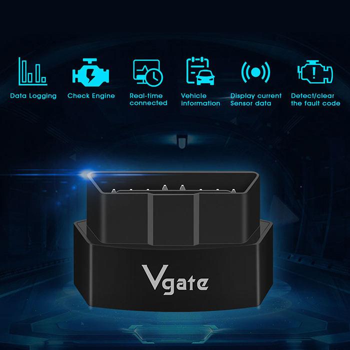 Vgate ICar3 ELM327 v2.3 OBD2 Universal Car Diagnostic Scanner ELM 327 OBD2 Code Reader Scan Tool Engine Analyzer WIFI Connection