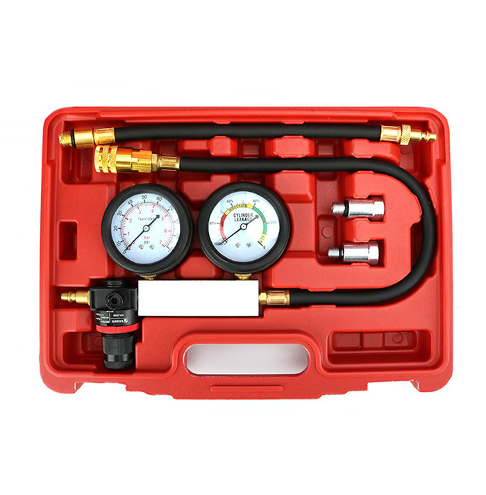 Car Test TU-21 Cylinder Leak Detector Petrol Engine Compression Leakage Tester Gauges Kit Diagnostic Tool Automotive Accessories