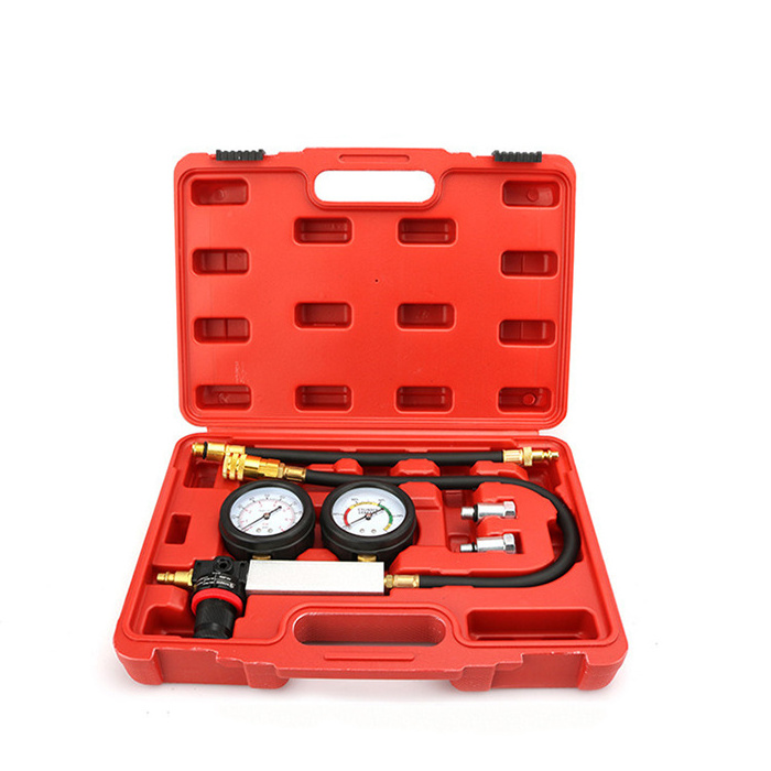 Car Test TU-21 Cylinder Leak Detector Petrol Engine Compression Leakage Tester Gauges Kit Diagnostic Tool Automotive Accessories