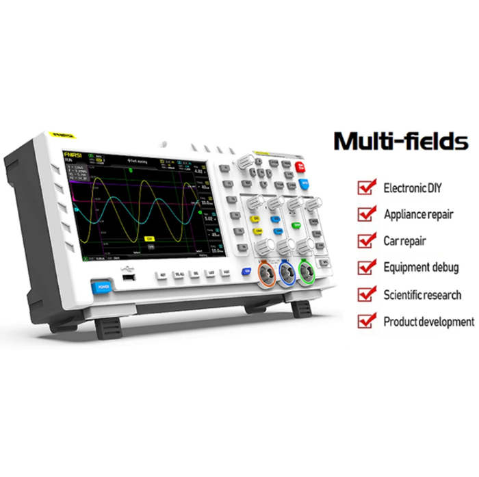 1014D Portable Digital Oscilloscope 2 In 1 Dual Channel Input Signal Generator Desktop Oscilloscope 1GSa/s Sampling Rate